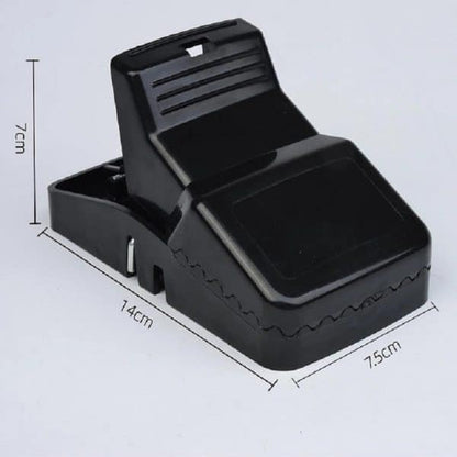 Pest Control Catcher Automatic Spring Reusable Plastic Black Rat Mice Mouse Traps.