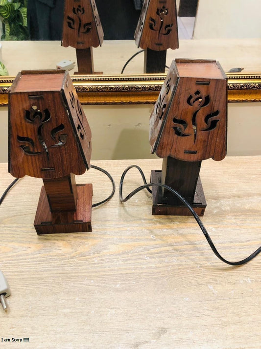 Wooden Table Lamp for Bedroom, Drawing Room, Living Room Lamp, Home Decorative Best Suited Desk Lamp, Ideal for Gifting Purposes