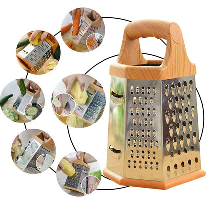 6 Sided Stainless-Steel Multi-Purpose Grater.