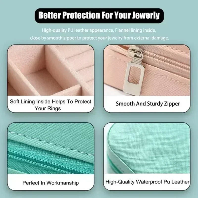 Jewellery Box Organizer Box for Travelling Leather Box Hair Accessories