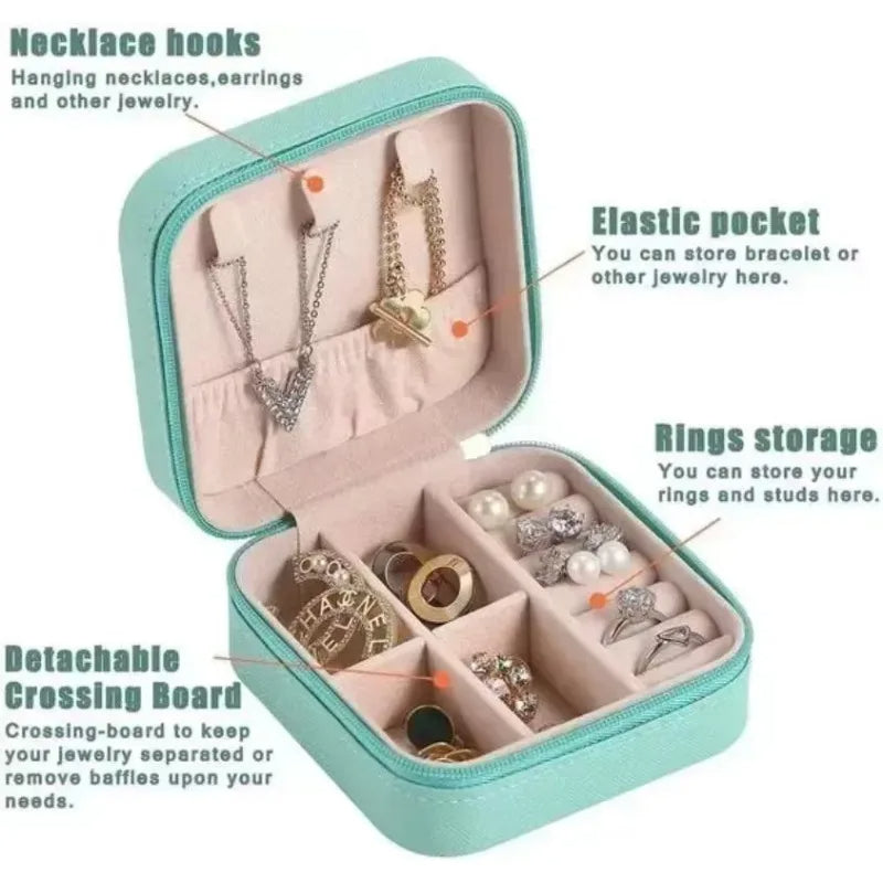 Jewellery Box Organizer Box for Travelling Leather Box Hair Accessories