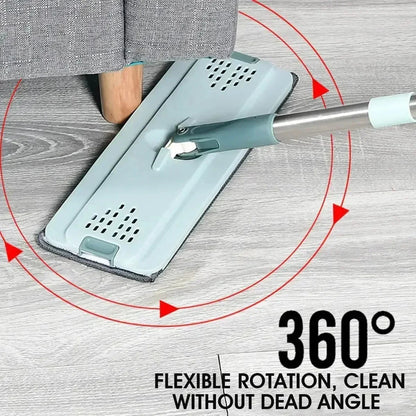 Mop Floor Squeeze Mop with Bucket – Hardwood & Wood Floor Rotary