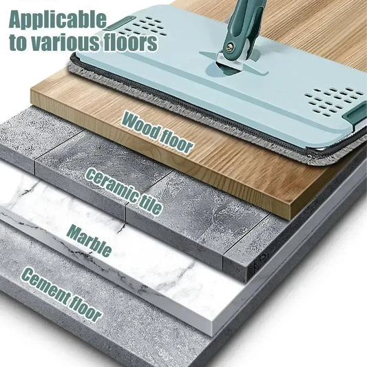 Mop Floor Squeeze Mop with Bucket – Hardwood & Wood Floor Rotary