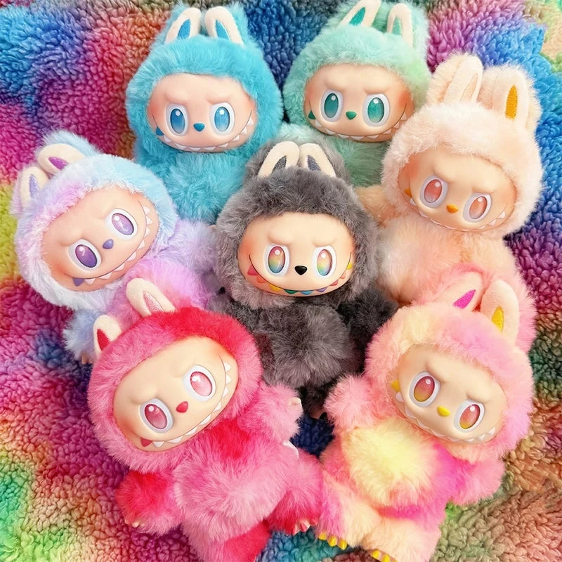 New Labubu Has A Seat And Macaron Vinyl Face Doll Cute 16cm anime figure for decoration - Buy laBuBu collectible online in Pakistan