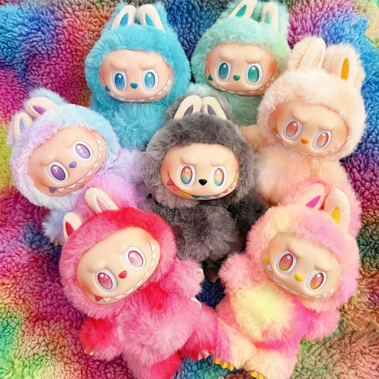 New Labubu Has A Seat And Macaron Vinyl Face Doll Cute 16cm anime figure for decoration - Buy laBuBu collectible online in Pakistan