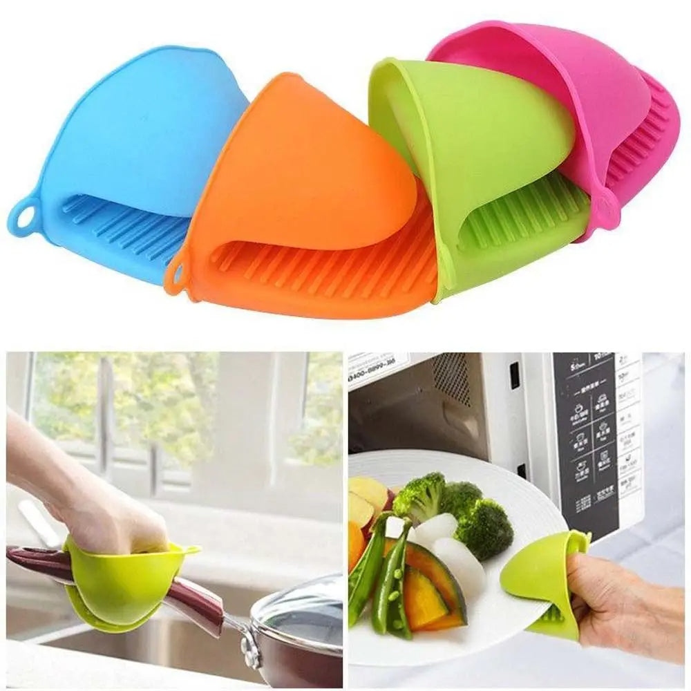 Heat Resistant Anti-scalding Gloves – Silicone Kitchen Hand Clips