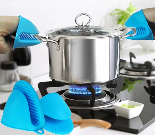 Heat Resistant Anti-scalding Gloves – Silicone Kitchen Hand Clips