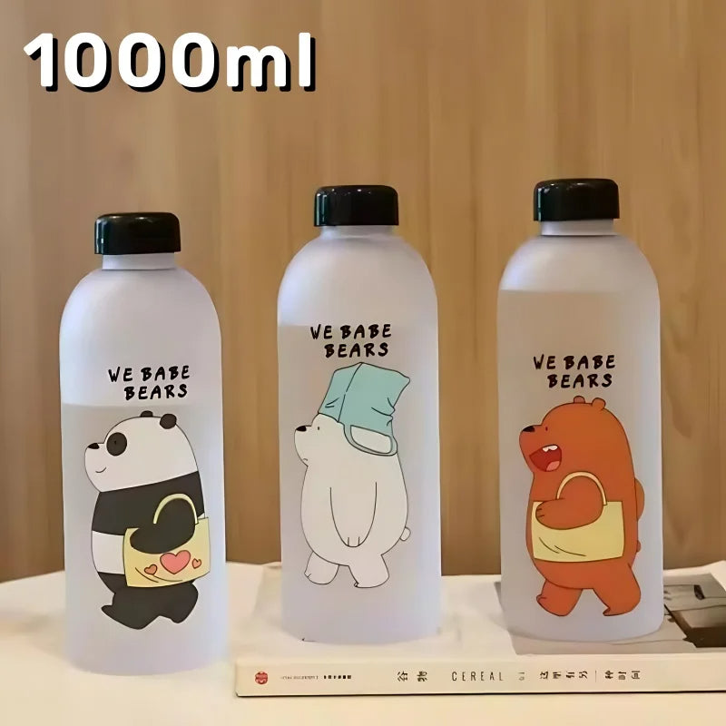 3 Bear Water Bottles Cape with Straw- 1000ml