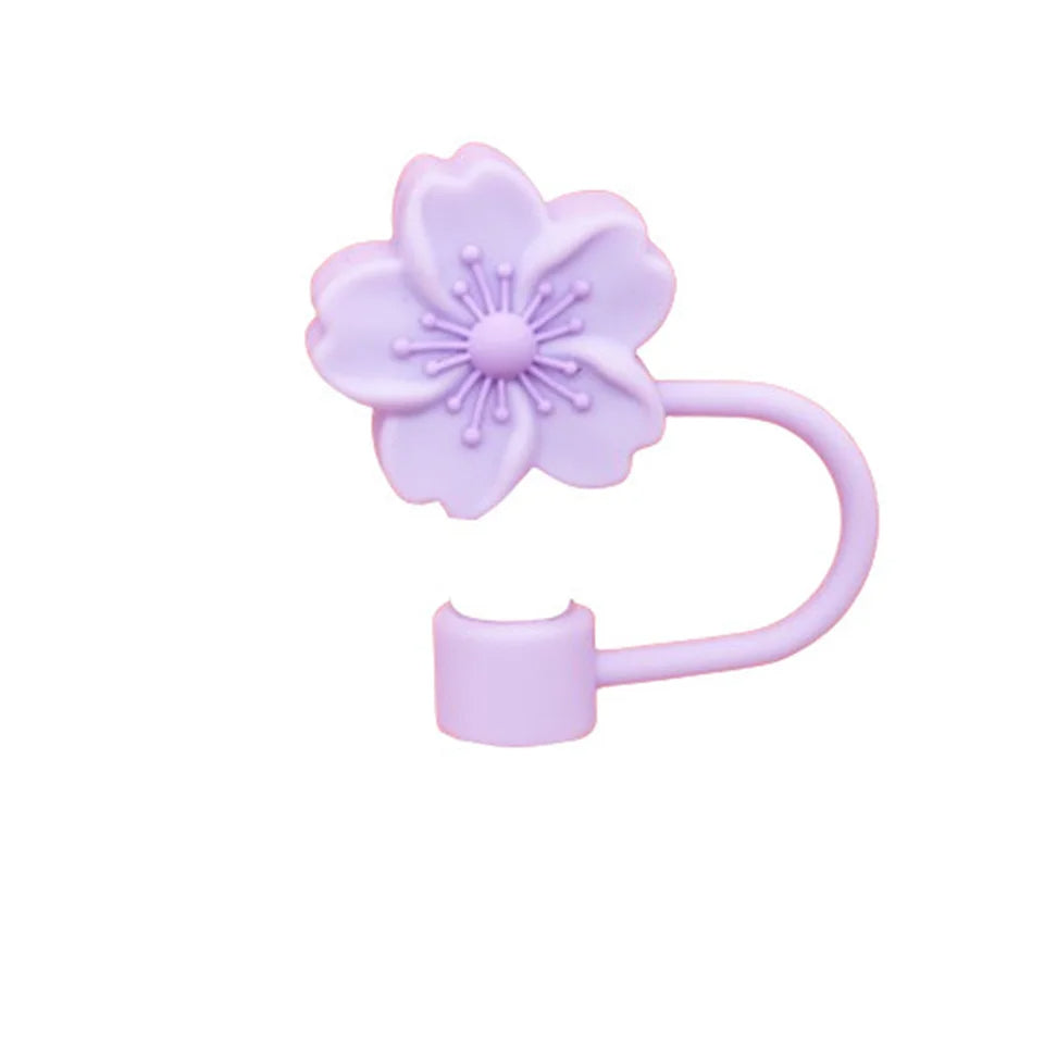 1 piece Straw Stopper - Cherry Blossom Silicone Straw Cover for Stanley 30&40 Oz Tumbler Cup
