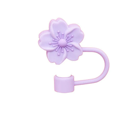 1 piece Straw Stopper - Cherry Blossom Silicone Straw Cover for Stanley 30&40 Oz Tumbler Cup