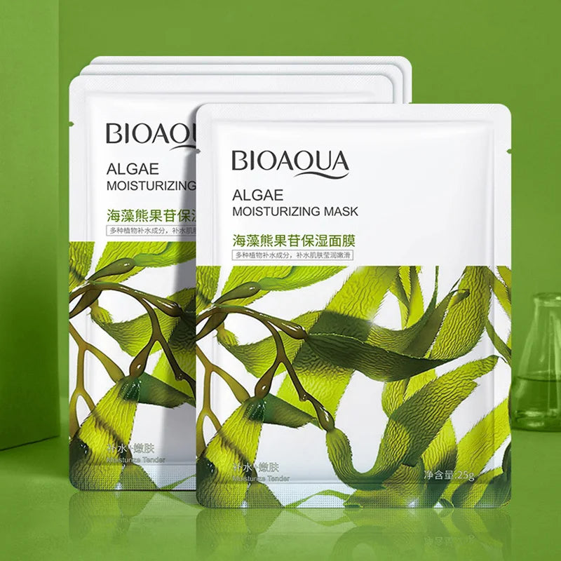 8 PCS BIOAQUA Fruit Facial Masks Moisturizing Hydrating Brightening Anti-aging Face Mask Sheet Masks for Face Skin Care