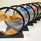 3D Moving Sand Art Picture Round Glass Deep Sea