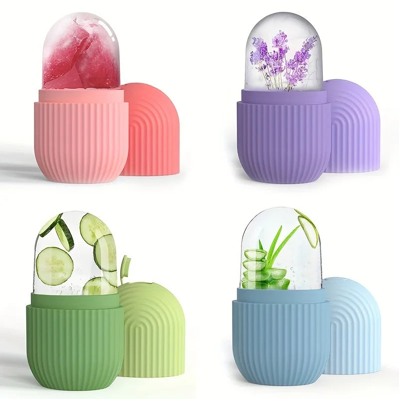 Ice Roller Facial Massage | Silicone Cleansing Ice Lattice