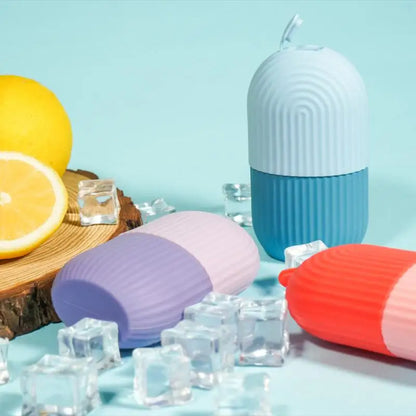Ice Roller Facial Massage | Silicone Cleansing Ice Lattice
