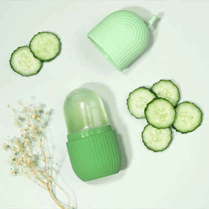 Ice Roller Facial Massage | Silicone Cleansing Ice Lattice