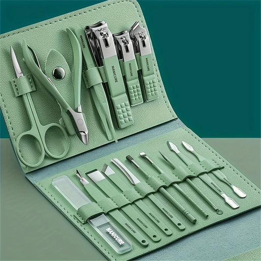 16 in 1 Nail Cutter Set Stainless Steel Nail Clippers Set