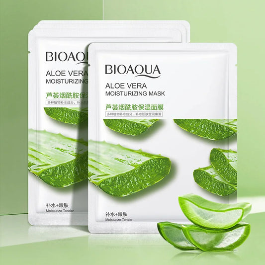 8 PCS BIOAQUA Fruit Facial Masks Moisturizing Hydrating Brightening Anti-aging Face Mask Sheet Masks for Face Skin Care