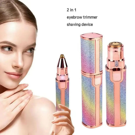 2in1 Electric Eyebrow Trimmer and Shaver Rechargeable Hair Remover