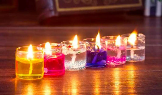 Pack of 6 Eco-Friendly Tea Light Candles in Glass Holders, 3CM Seashell Design Home Decoration
