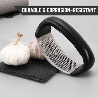 Garlic Press Rocker – Stainless Steel Garlic Press, Versatile Garlic Crusher, Easy To Use And Store Garlic Mincer – Effortless Cleanup And Dish Safe Garlic Grater(random Color)