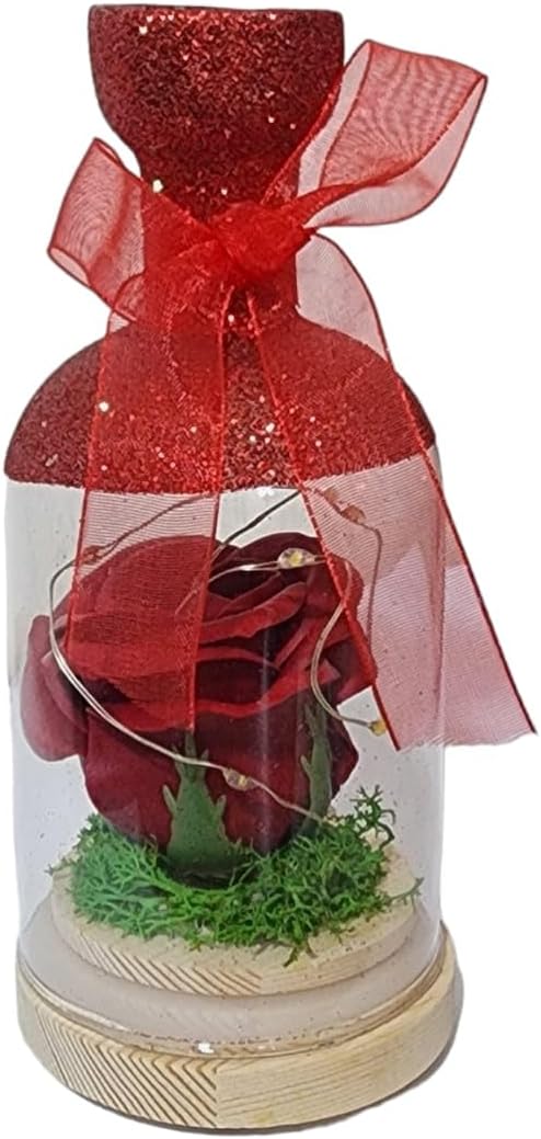 Light Up Glass Decoration Bell Shape For Home Decoration