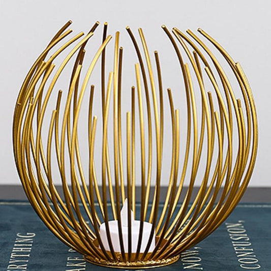 Metal Candle Holder Iron Geometric Candle Stand For Home Decor