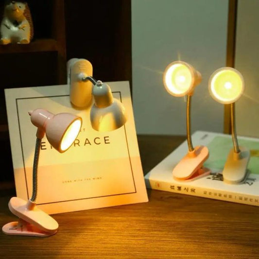 Mini Book Light With Clip Portable Led Reading Lamp Travel Bedroom Night Light Night