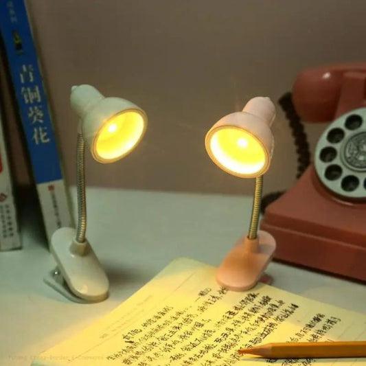 Mini Book Light With Clip Portable Led Reading Lamp Travel Bedroom Night Light Night