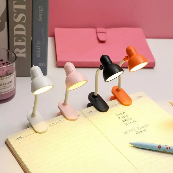 Mini Book Light With Clip Portable Led Reading Lamp Travel Bedroom Night Light Night