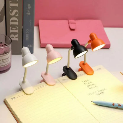 Mini Book Light With Clip Portable Led Reading Lamp Travel Bedroom Night Light Night