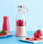 Mini Portable Blender Rechargeable Electric Fruit Juicer Mixers Rechargeable – 420ml ( Random Color )