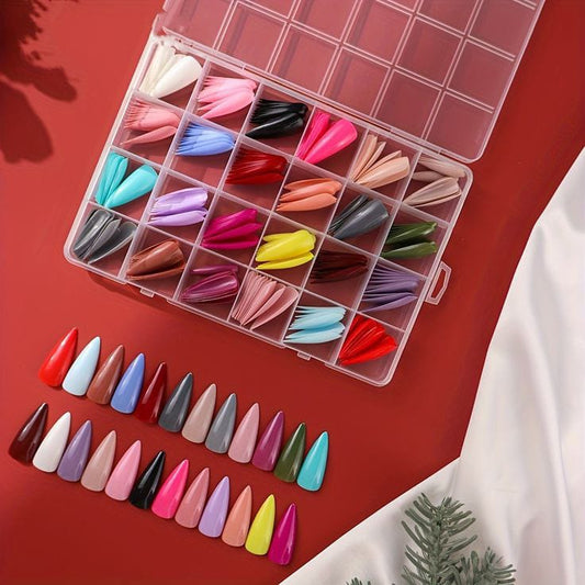 Reusable Fake Nails With Box – Beautiful Variety Of Colors