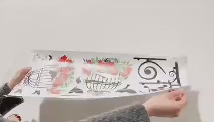 Creativity 3d Bird Cage Self-adhesive Wall Sticker Diy Waterproof Pvc Simulation Wallpaper Home Decoration 70 X 25cm