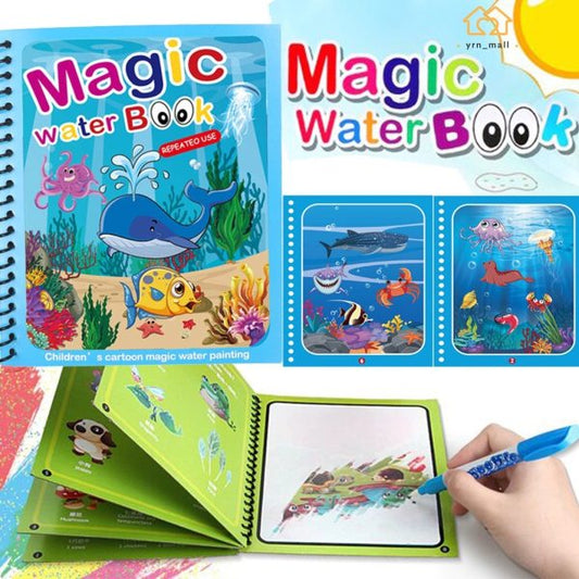 Magic Colouring Book with Water Pen | Mess-Free Fun for Kids.