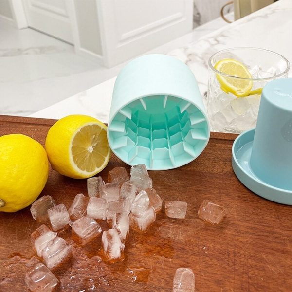 Silicone Ice Cube Maker & Ice Bucket Cup Mold – 2-in-1 Cooling Magic