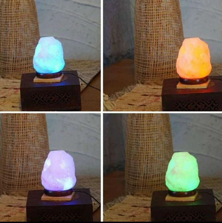 Salt Lamp USB Himalayan for Home Decor Natural Pink Rock Salt Lamp Night Light