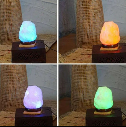 Salt Lamp USB Himalayan for Home Decor Natural Pink Rock Salt Lamp Night Light