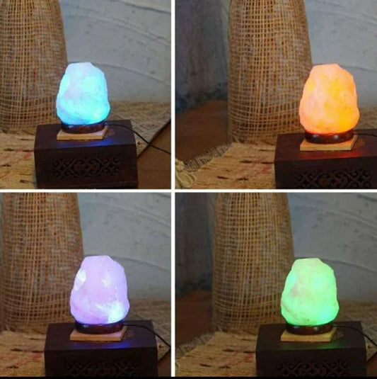 Salt Lamp USB Himalayan for Home Decor Natural Pink Rock Salt Lamp Night Light